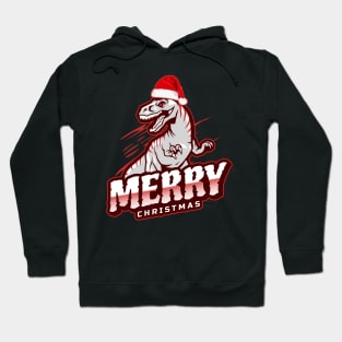 Christmas T-Rex Badass Dinosaur Design - Merry Xmas Hoodie